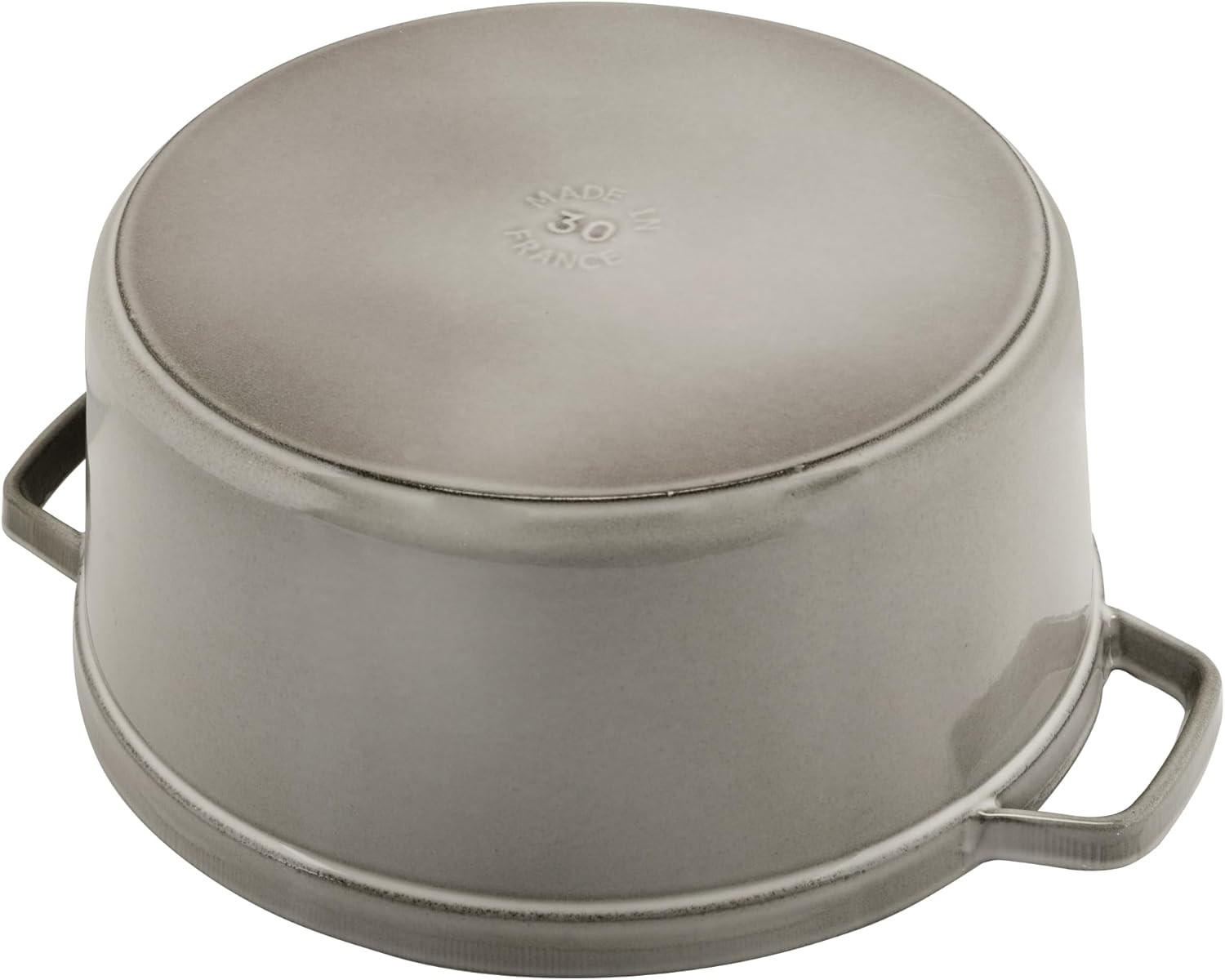 French Cast Iron Dutch Oven, 4-Qt Graphite Grey, Serves 4-6 People