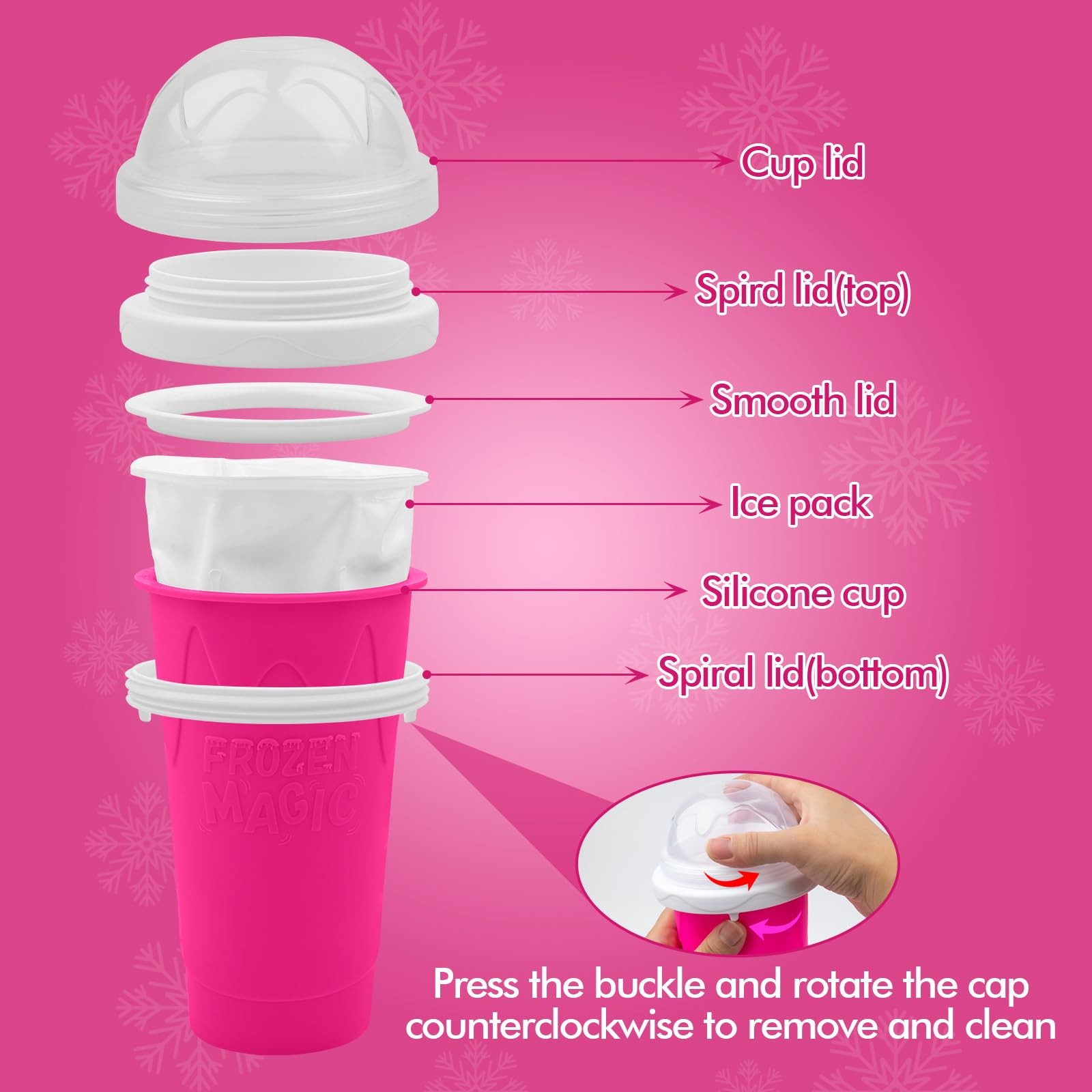 Slushie Maker Cup, Magic Quick Frozen Smoothies Cups for Homemade Milk Shake …