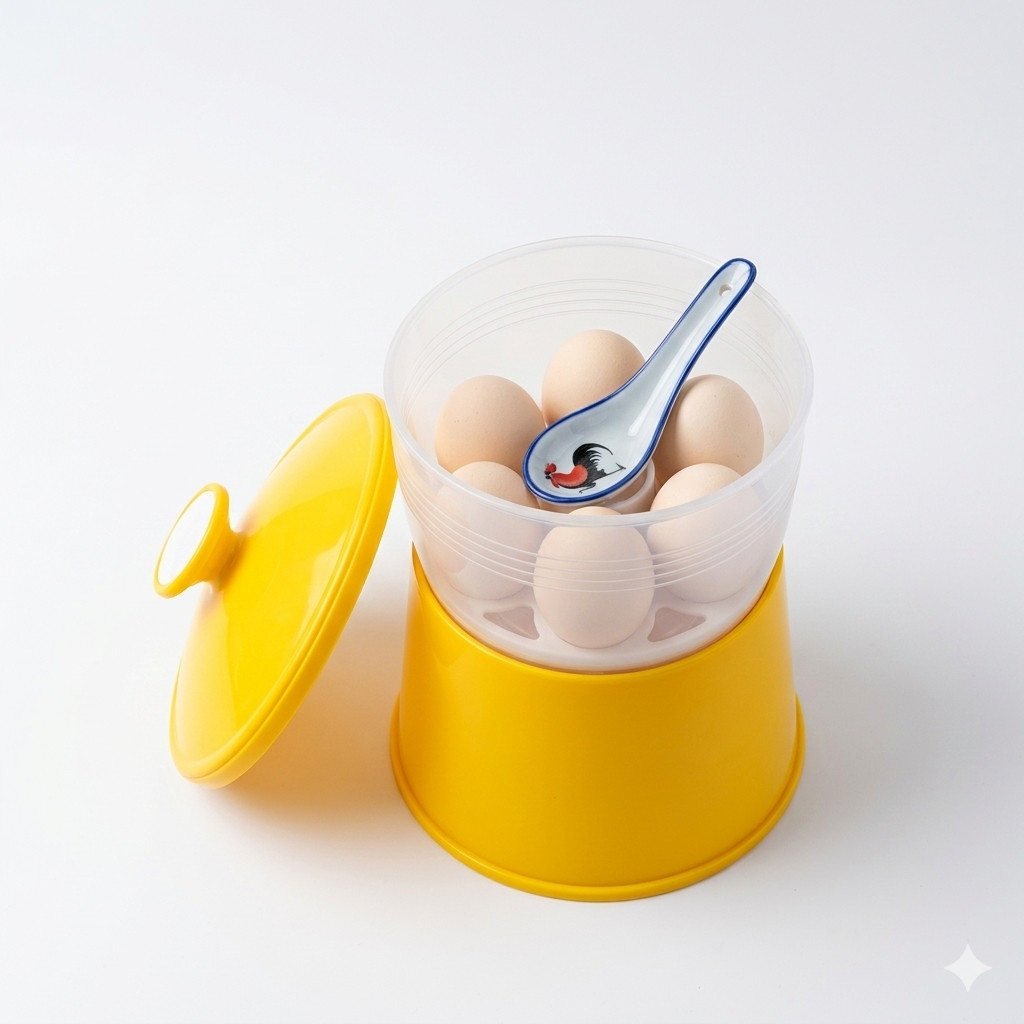 Microwave Egg Cooker Boiler Steamer Kitchen Tool Easy Egg Cooking Container