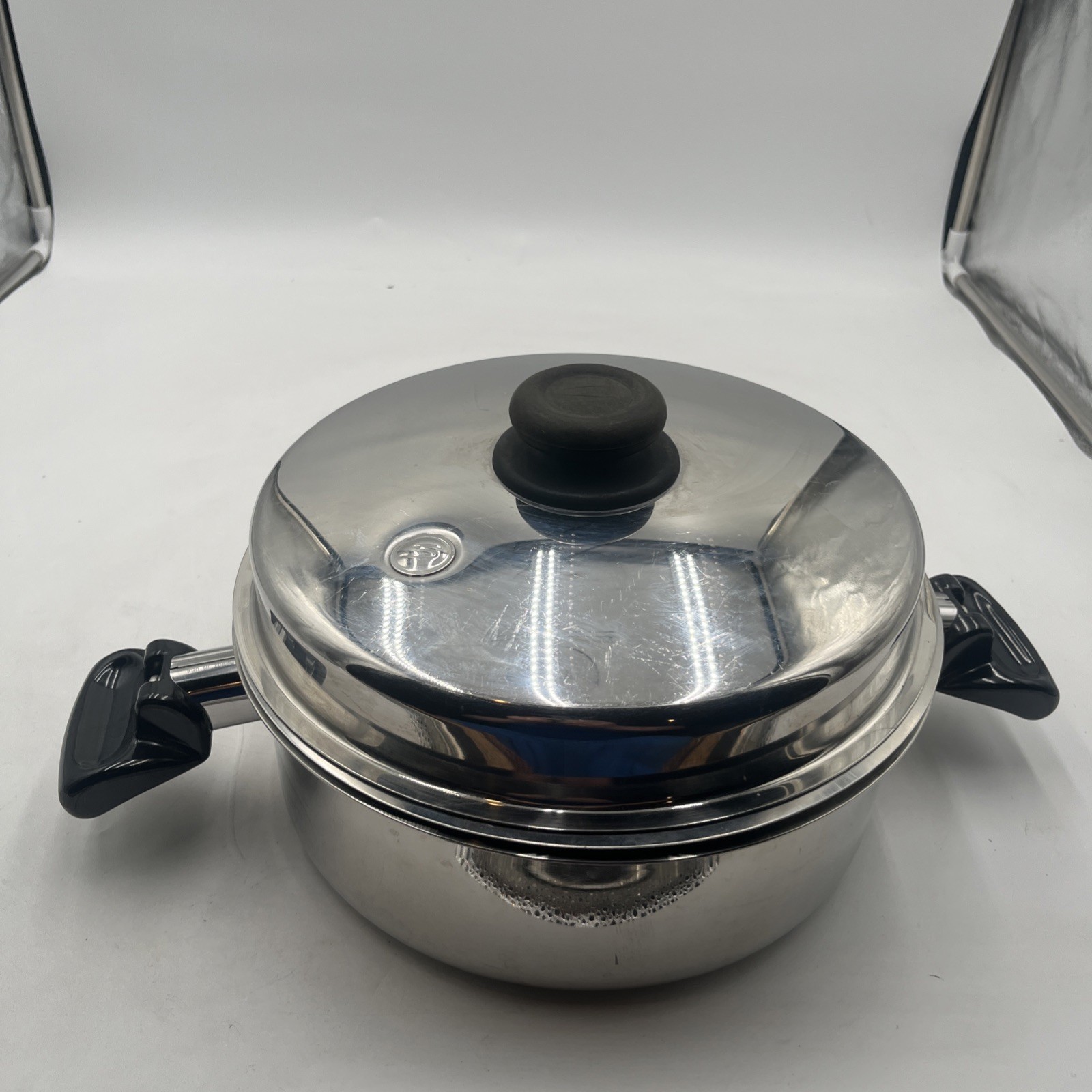 Saladmaster Utility Tray 10” W/ Steamer & Dome Lid Stainless Made in USA