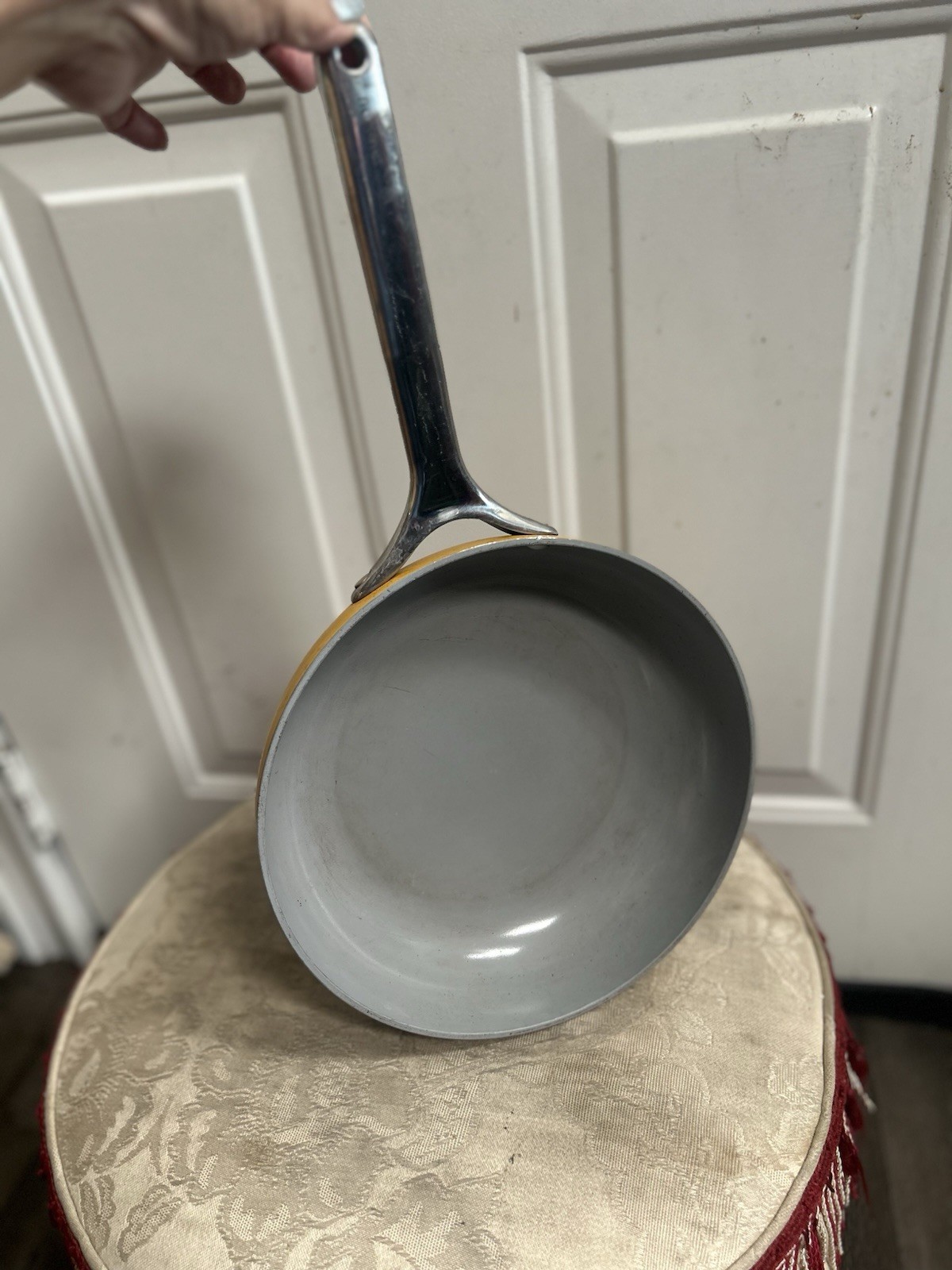 Caraway Home 10.5 Fry Pan Marigold: Non Stick Ceramic Stainless Steel Handle