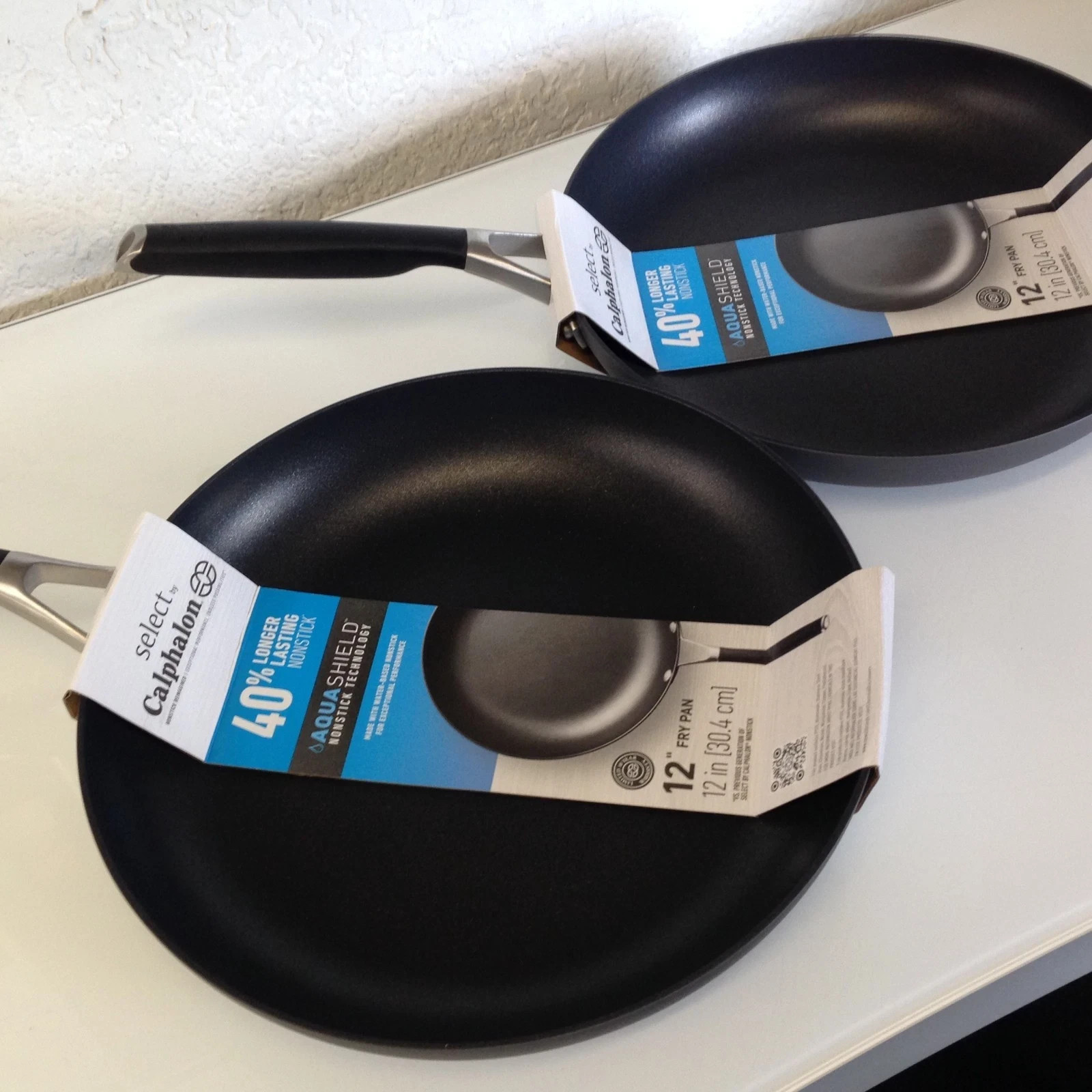 Calphalon Aqua Shield Nonstick 12″ Fry Pan ZG1392 ,Oven & Dishwasher Safe-2 Pan