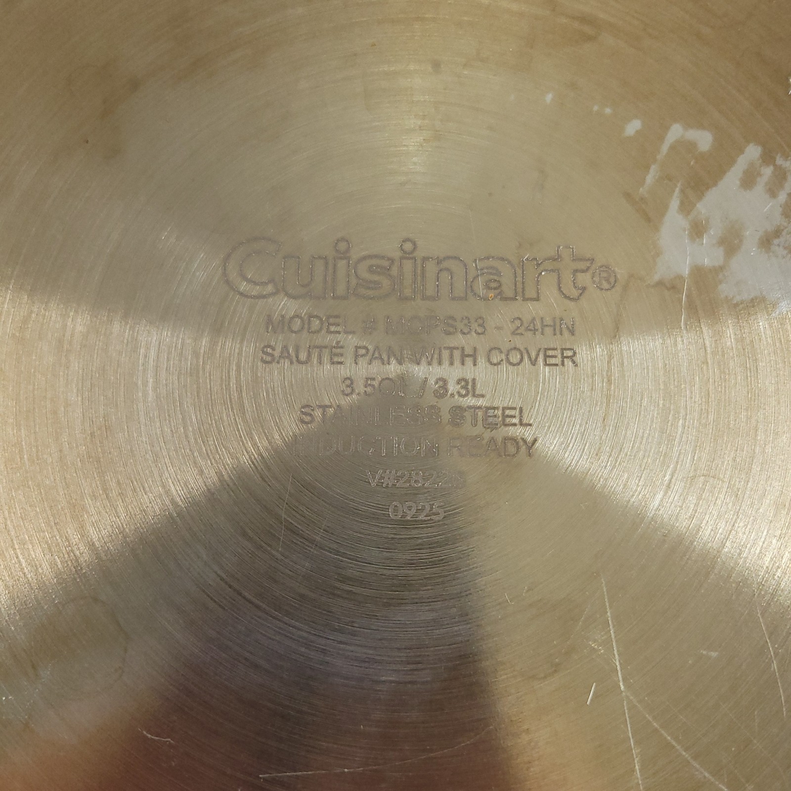Cuisinart Multiclad Pro 3.5 Qt Stainless Steel Sauté Pan With Lid MCPS33-24HN