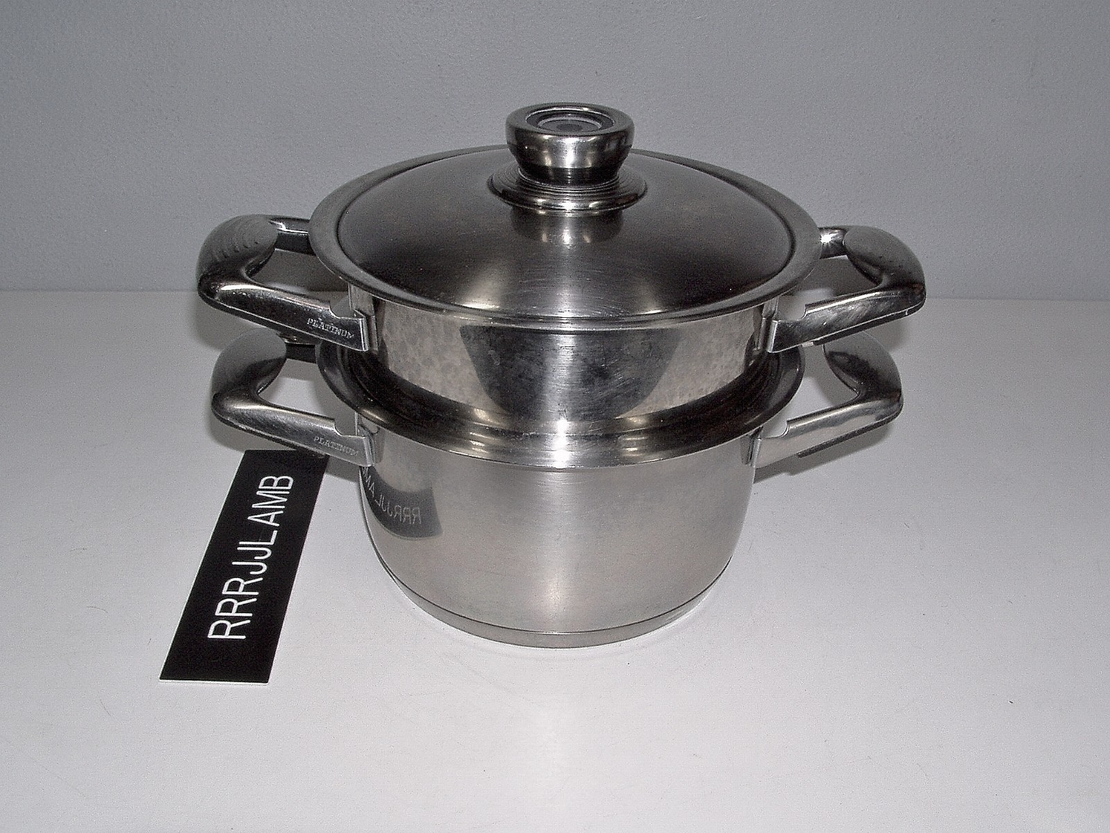 24 Elements Platinum Cookware T304 Stainless Steel 4 Qt Stock POT + Steamer Pan