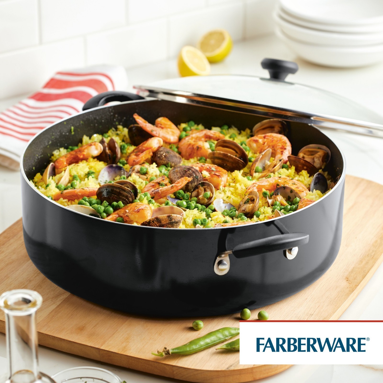 Farberware Easy Clean 14 Inch Nonstick One-Pot / Stockpot / Dutch Oven Family Br