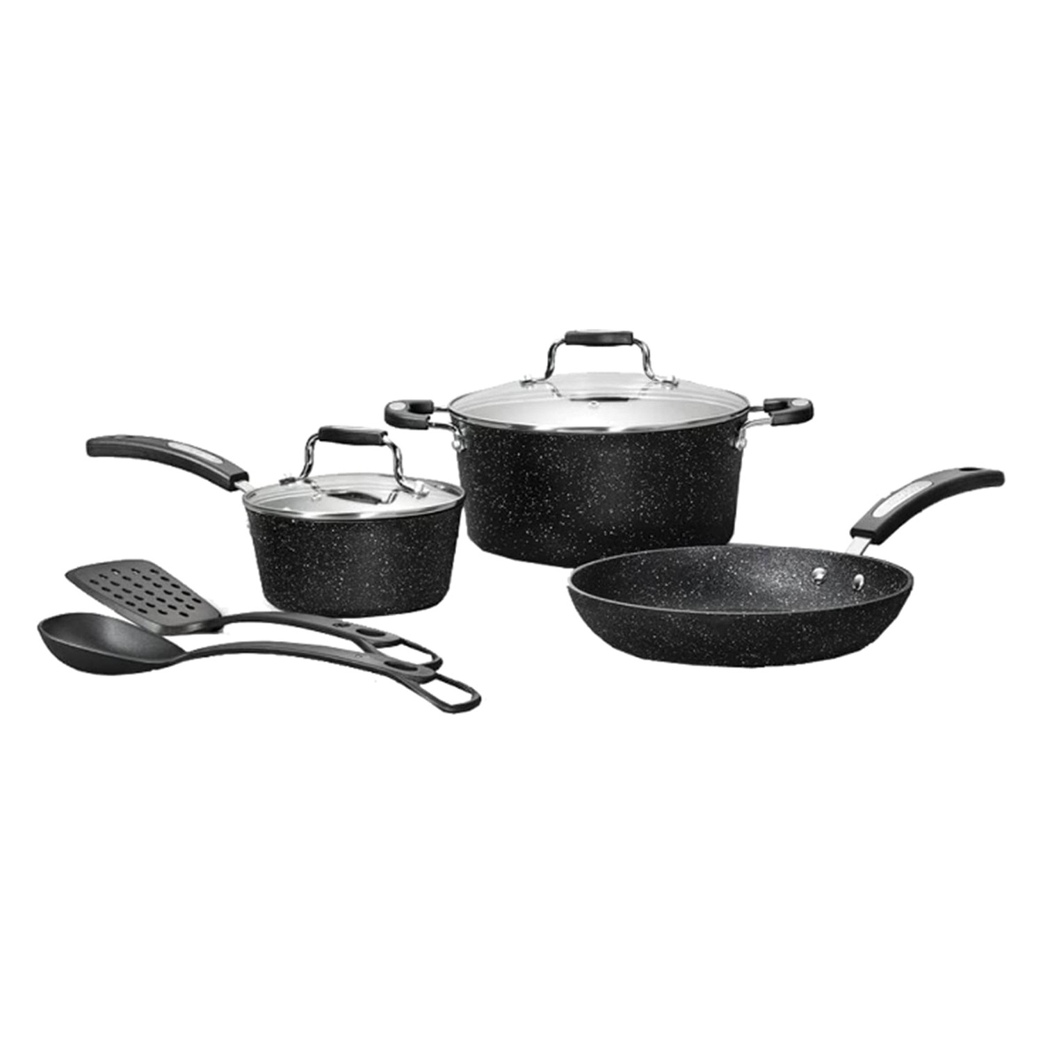 THE ROCK BY STARFRIT 030903-002-0000 7-Piece Cookware Set w/Bakelite…