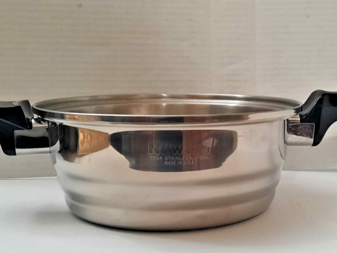 New Era T304 Stainless Dual Handle Steamer Insert ONLY Fits 7″ – 7 .5″ Pan USA