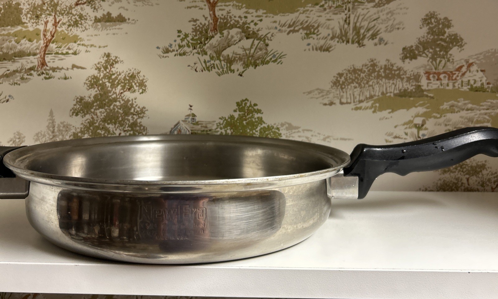 New Era 7 Ply Surgical Steel With Titanium 11.5 Inch Skillet Frying Pan No Lid