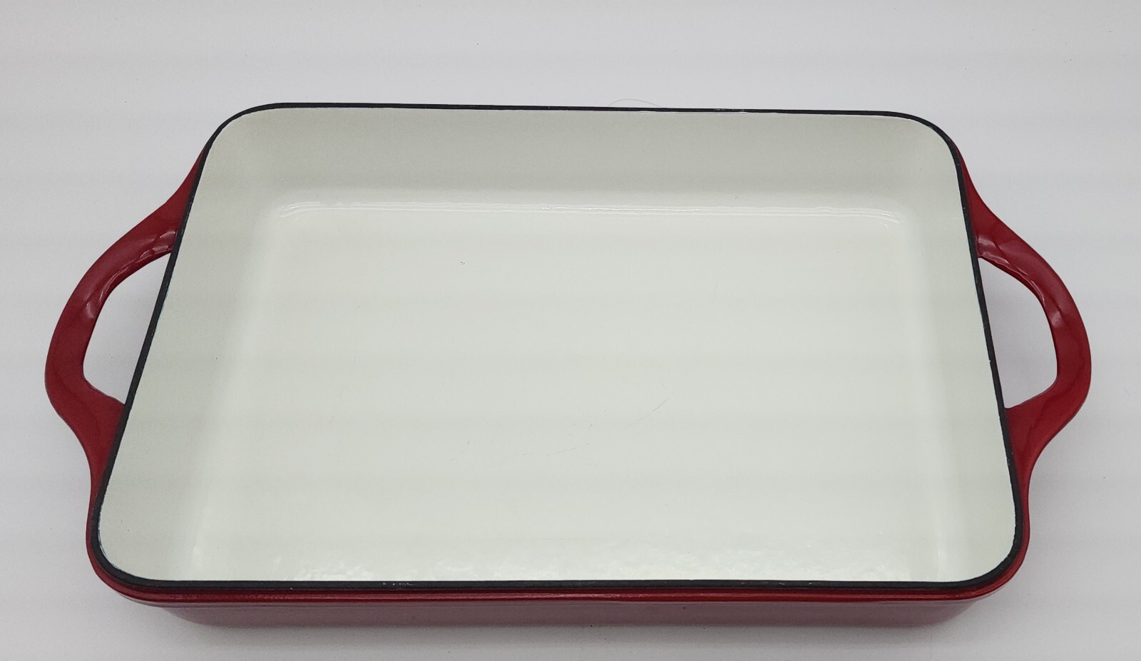 Red Cast Iron 9″x13″ Rectangle dish Food Network Cast Iron RED Cast Iron