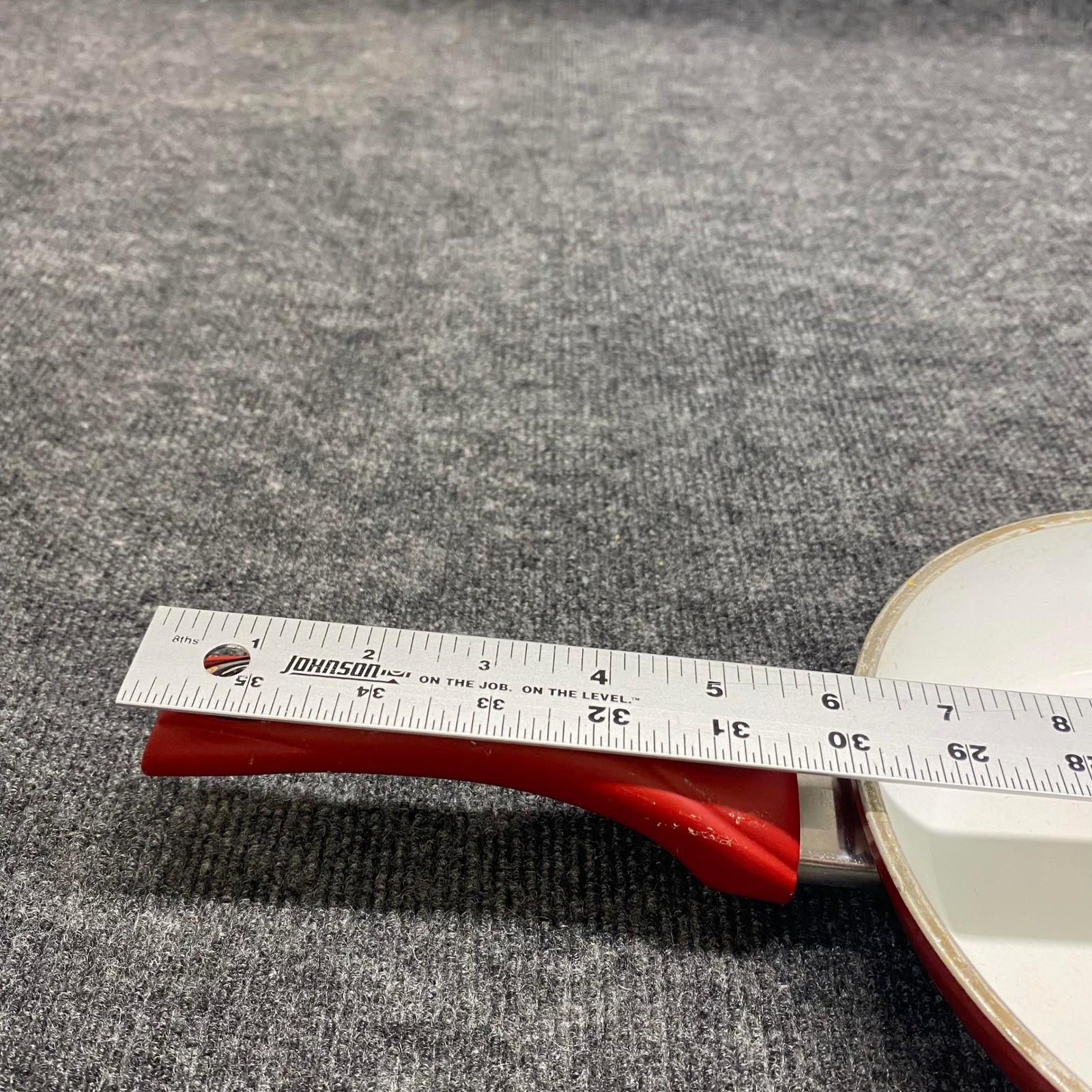 Aeternum Red Ceramic Non-Stick 8 Inch Frying Pan Skillet White Interior