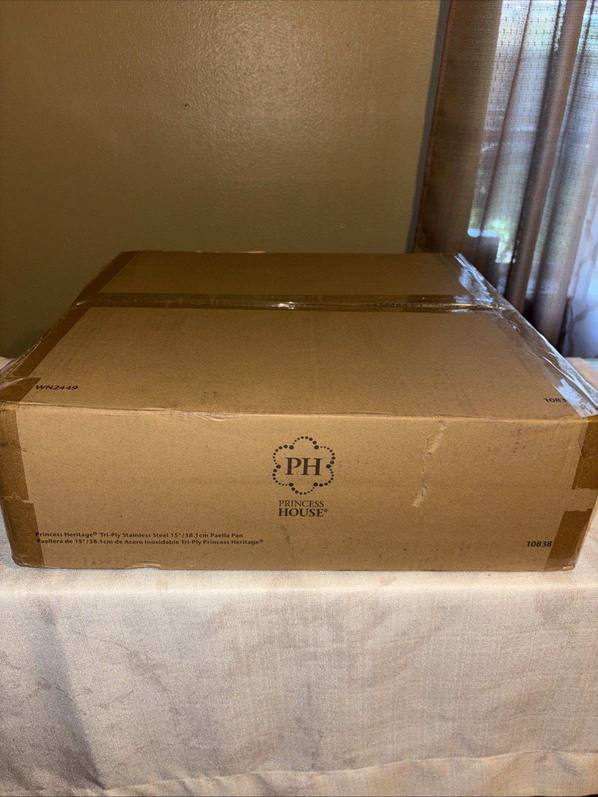 Princess House Tri-Ply Stainless Steel 15”/38.1 cm Paella Pan 10838