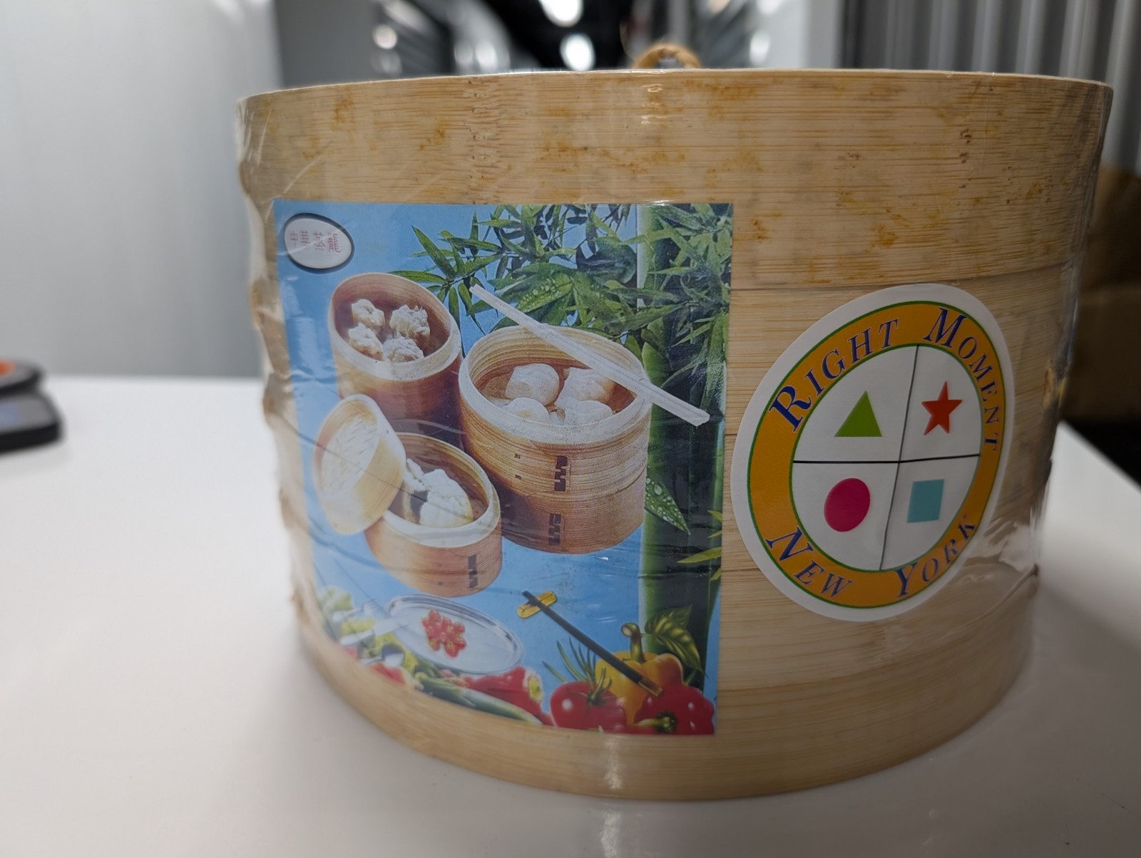2 Tier Natural Bamboo Asian Steamer Basket 10″ Dumpling Bun Shrimp Crab Steamer