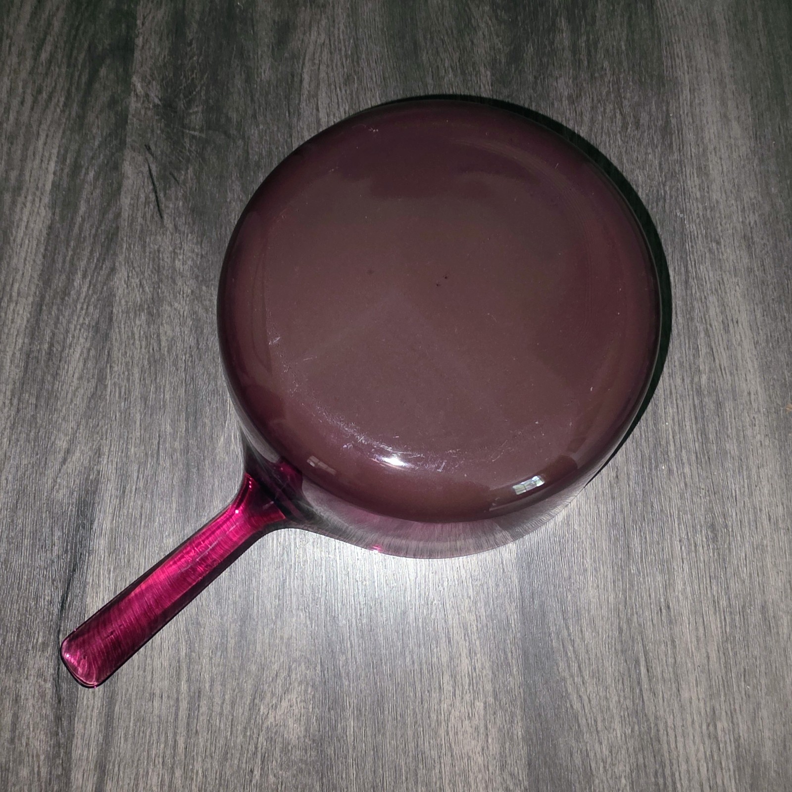 Set of 4 Corning/Pyrex Vision Cranberry Glass Cookware Pans with 3 Lids