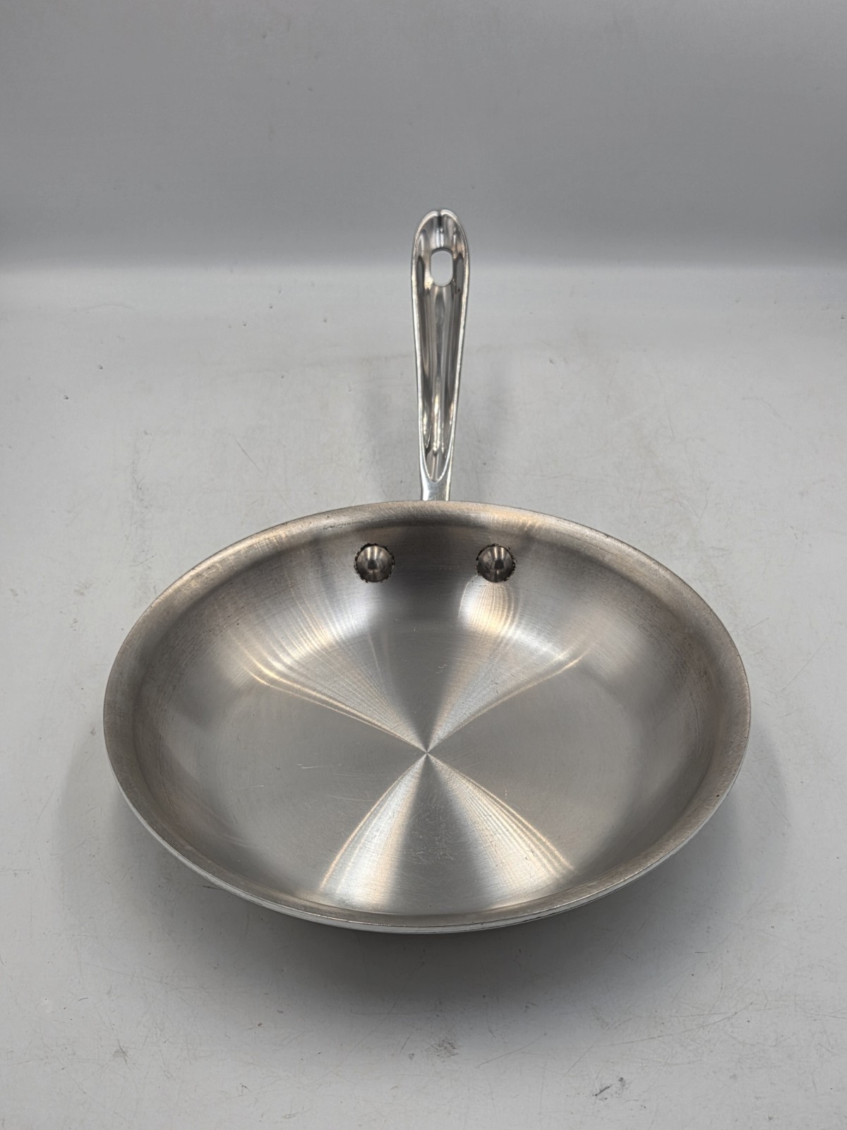 Lot Of 2 ALL CLAD Stainless Steel Saute Fry Pans 8″ and 11″ Very Nice U.S.A