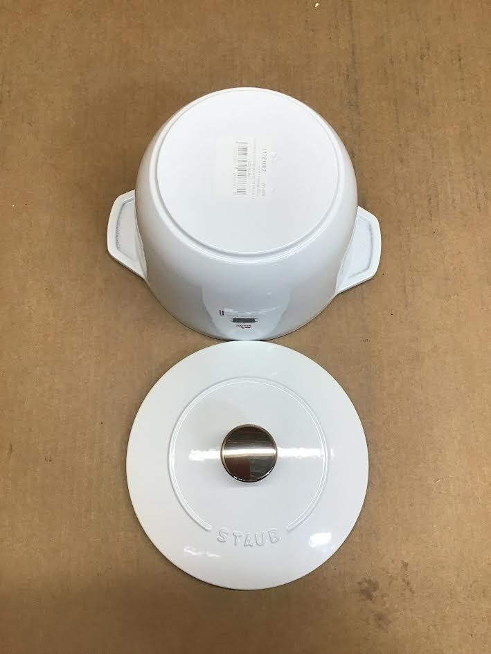 Staub Cast Iron 1.5-qt Petite French Oven – Matte White, Made in France