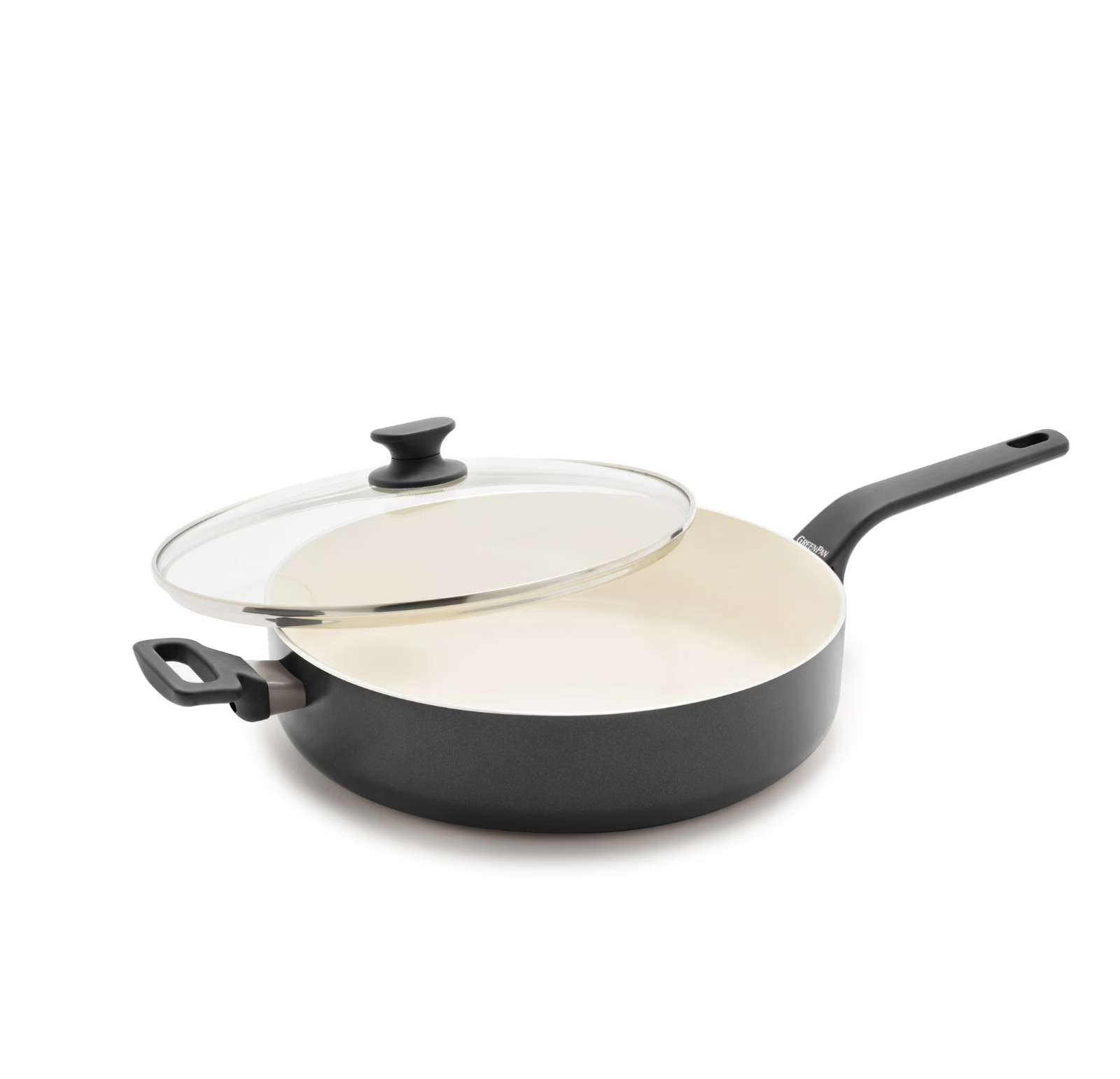GreenPan Essence 5QT Jumbo Ceramic Nonstick Sauté Pan with Lid, Oven Safe NEW