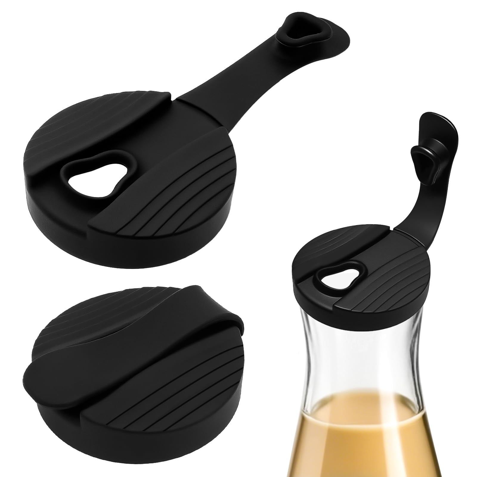 Replacement Lids 2 Pack for Good Seasons Salad Dressing Glass Cruet Bottles NEW
