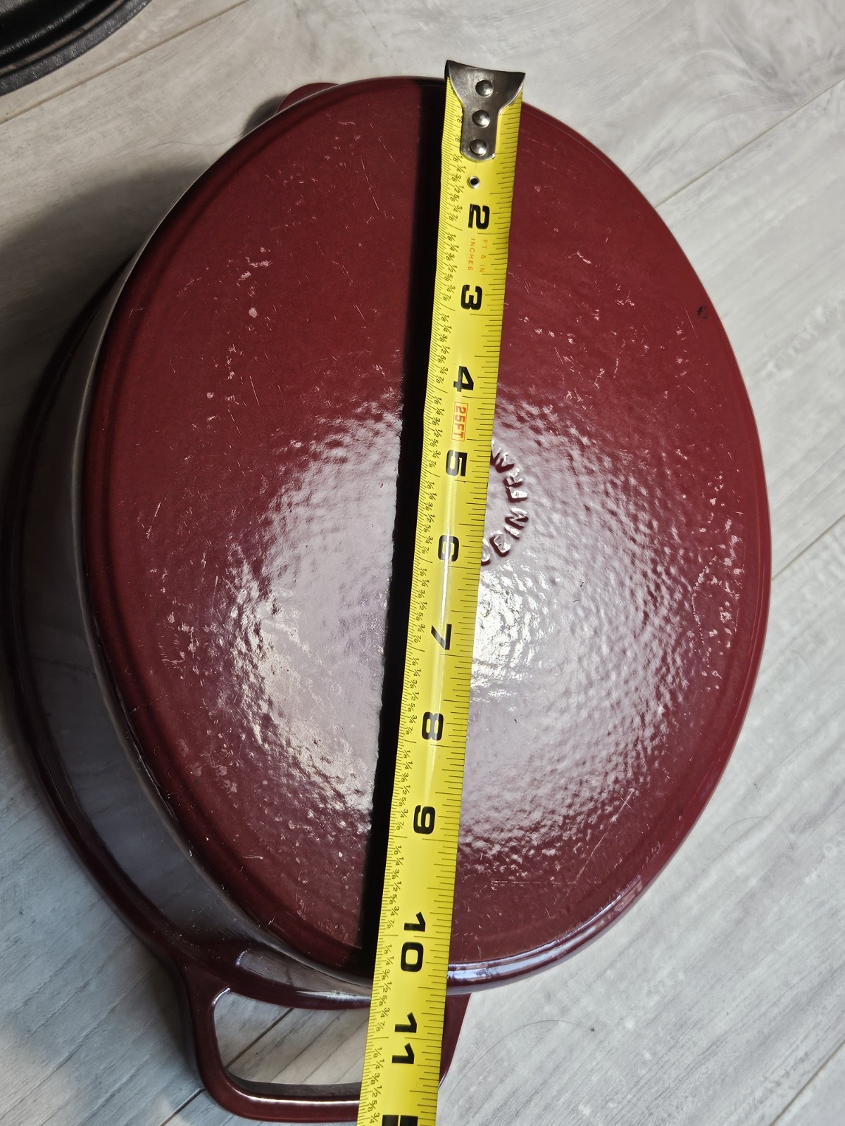 💥STAUB ENAMELED CAST IRON LA COCOTTE DUTCH OVEN 5.75 QT MAROON EXCELLENT