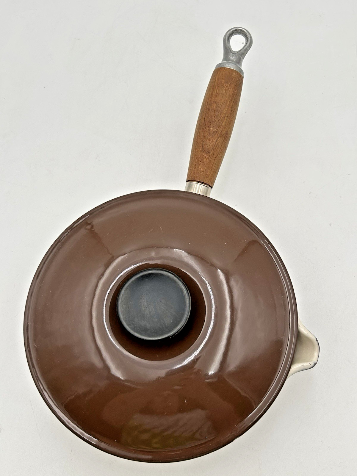 VTG ’60’s Le Creuset Brown Enameled Cast Iron 9pc Set B,24,8,18,14,16 & 4 Lids