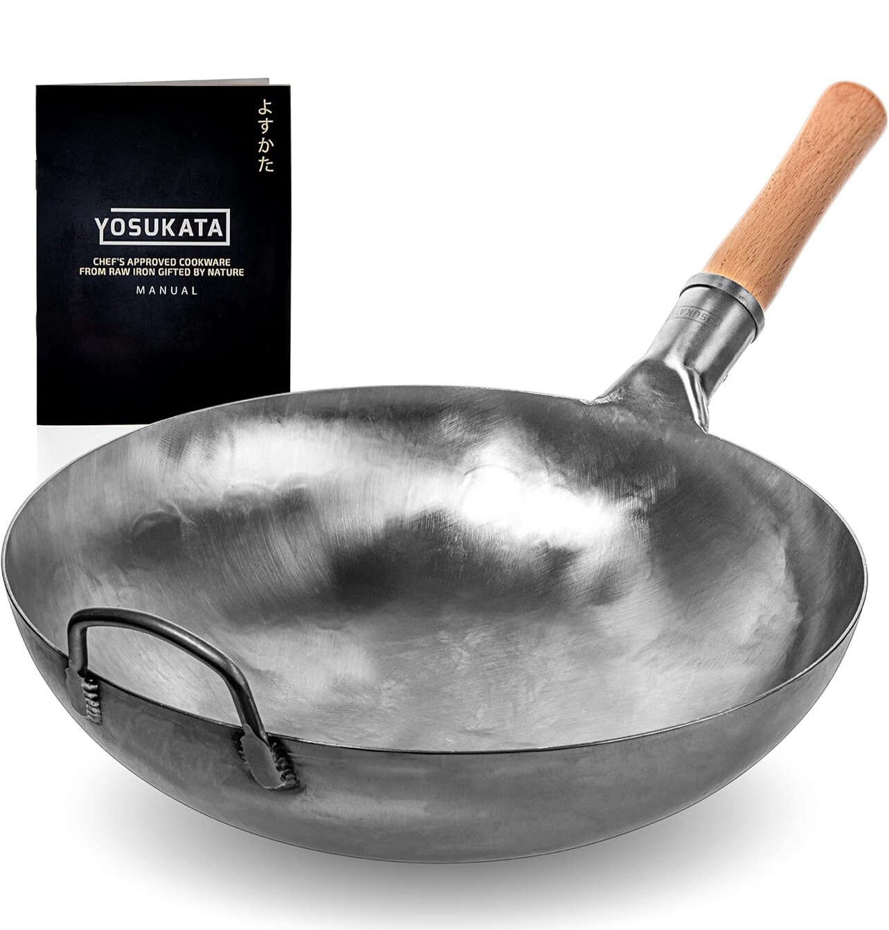 Silver Round Bottom Pan – Stir Fry Pans For Cooking – Chinese Hammered Pow – …