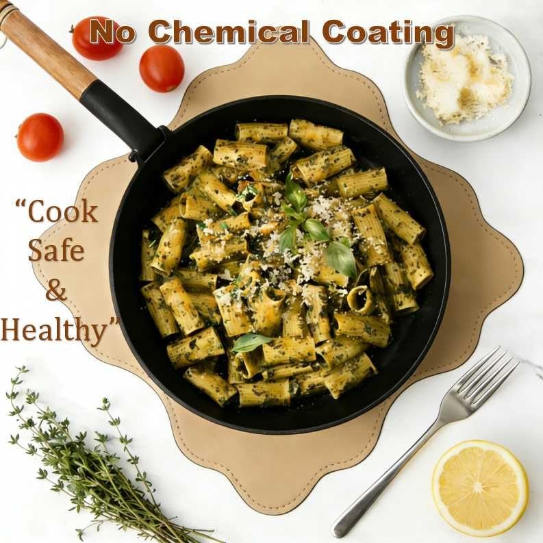8.2 Inch Cast Iron Pan Folding Detachable Handle Non Stick Skillet Cooking