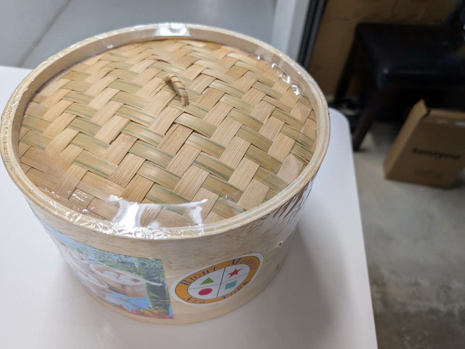 2 Tier Natural Bamboo Asian Steamer Basket 10″ Dumpling Bun Shrimp Crab Steamer