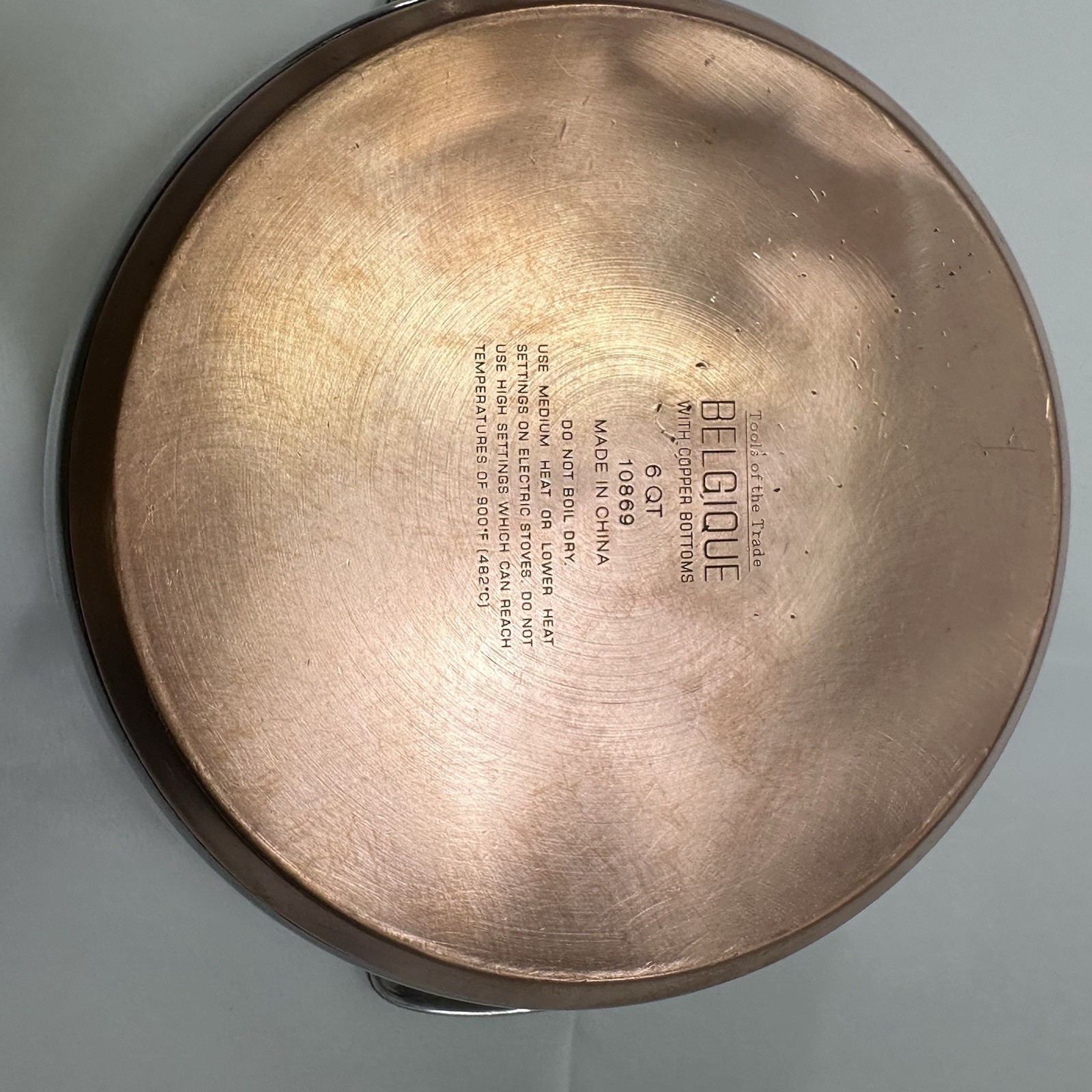 Belgique 6 Quart Strainer Pot Stainless Steel With Locking Straining Lid Copper