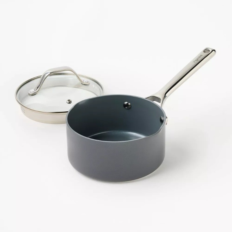 1.5qt Nonstick Ceramic Coated Aluminum Sauce Pan