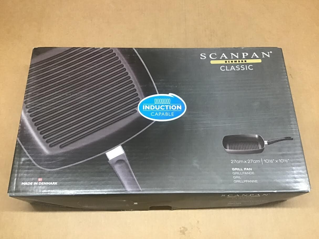 Scanpan Classic Induction Grill Pan, 10.5″, Black