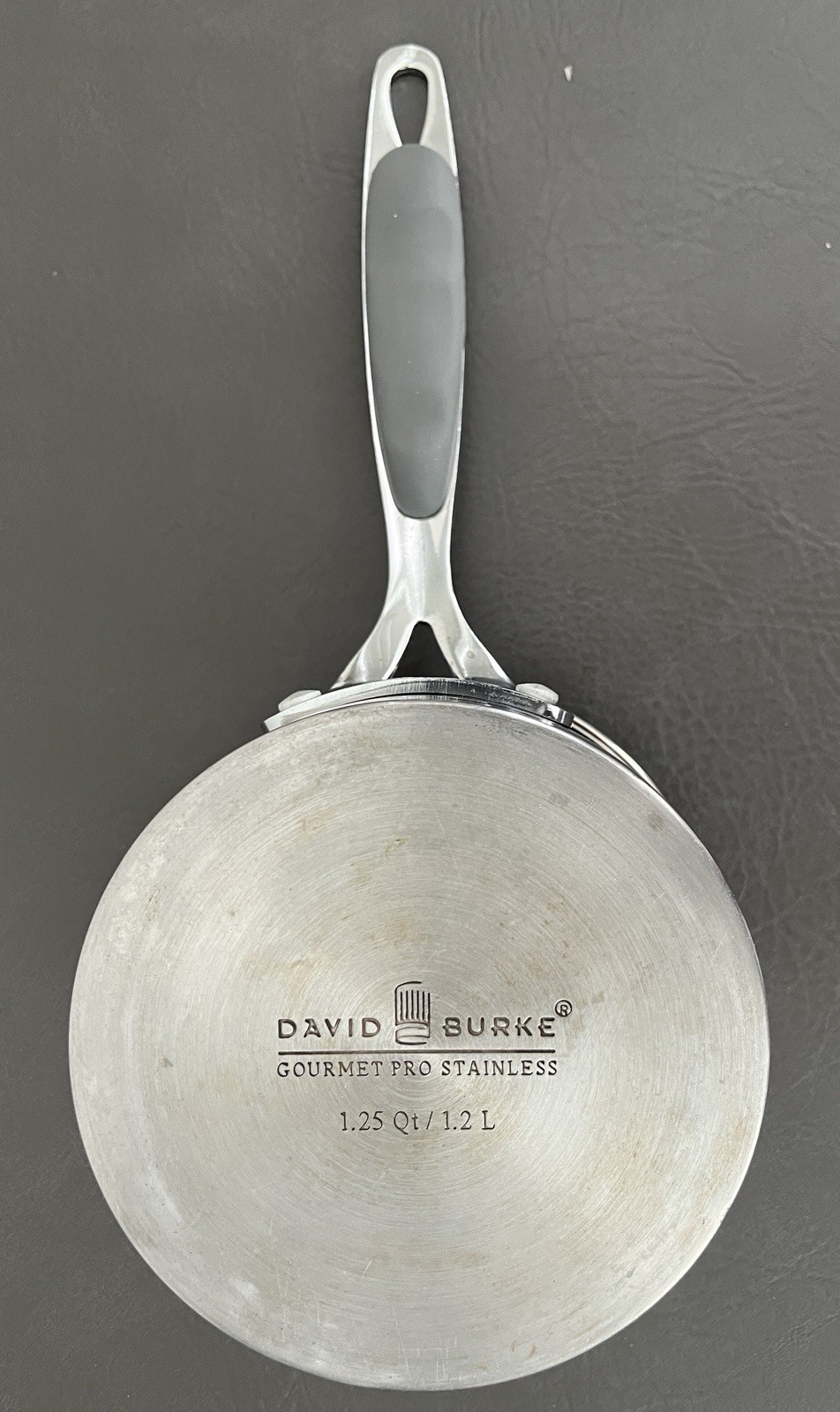 David Burke Gourmet Pro Stainless Saucepan 1.25 Qt w/Pour Spouts (No Lid)