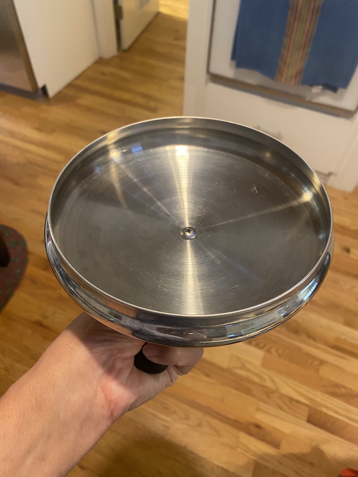 Soltam 18/10 Stainless Steel 2 Piece Pot With Lid Unique Handles Made In Israel