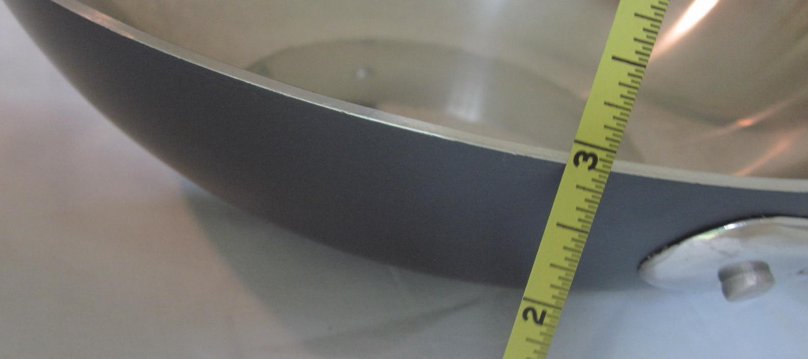 All Clad LTD 12 Stainless Steel Stir Fry Wok Pan Flat Bottom Beautiful Condition