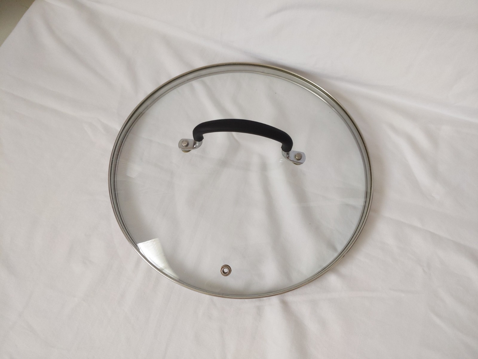 Glass Pot Pan Saucepan Lid Replacement Round Rim: 11.5 in Large Cookware Glass