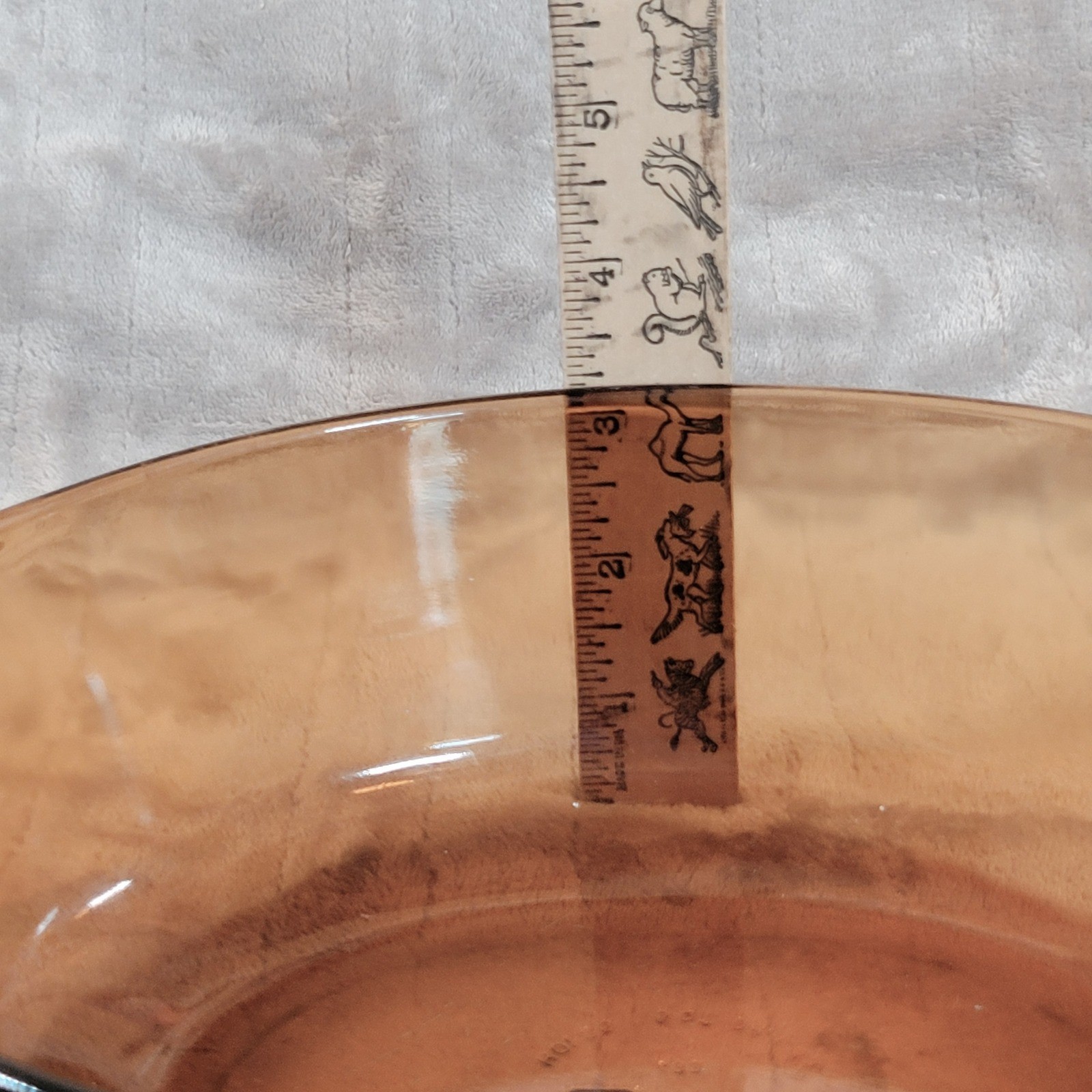 Anchor Hocking Fire King Oval Casserole Dish Amber Glass w Lid 433 1.5 Vintage