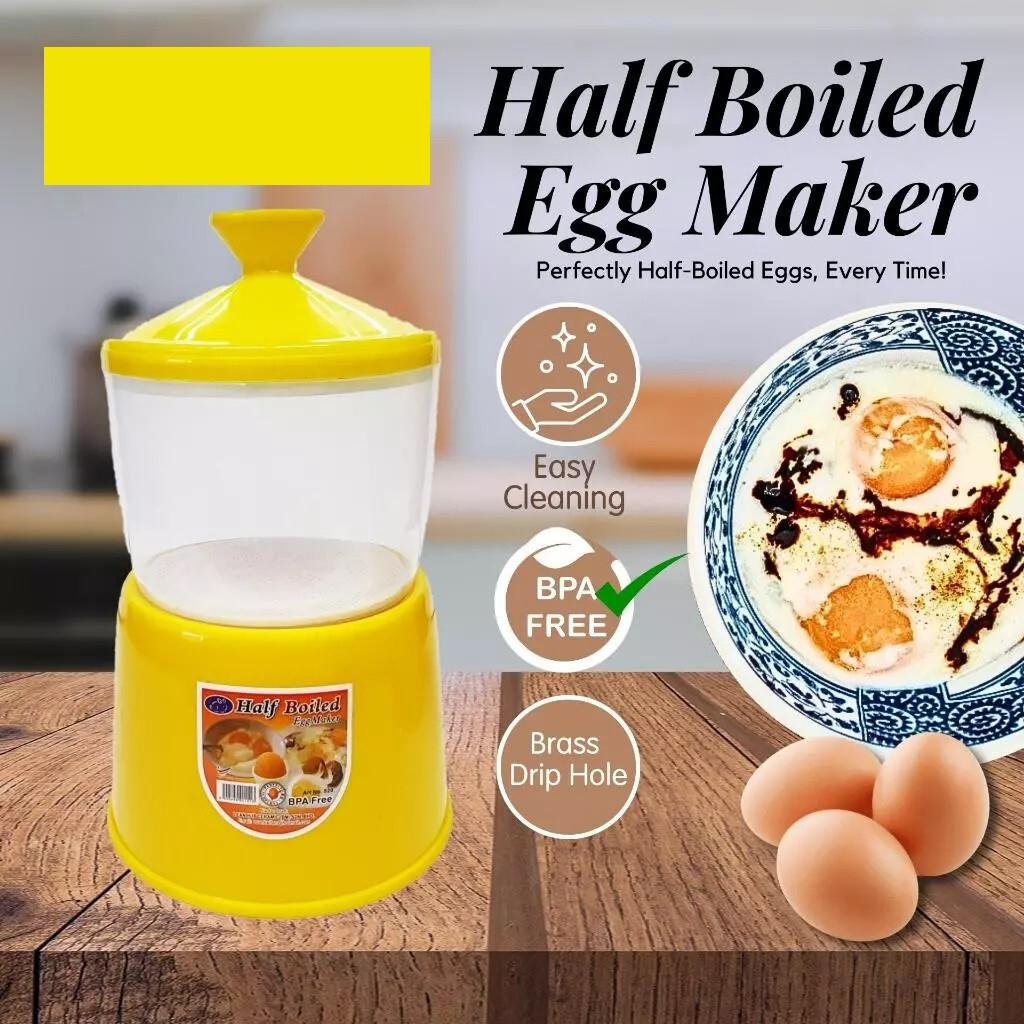 Half Boiled Egg Maker Original Made in Malaysia Yellow Color