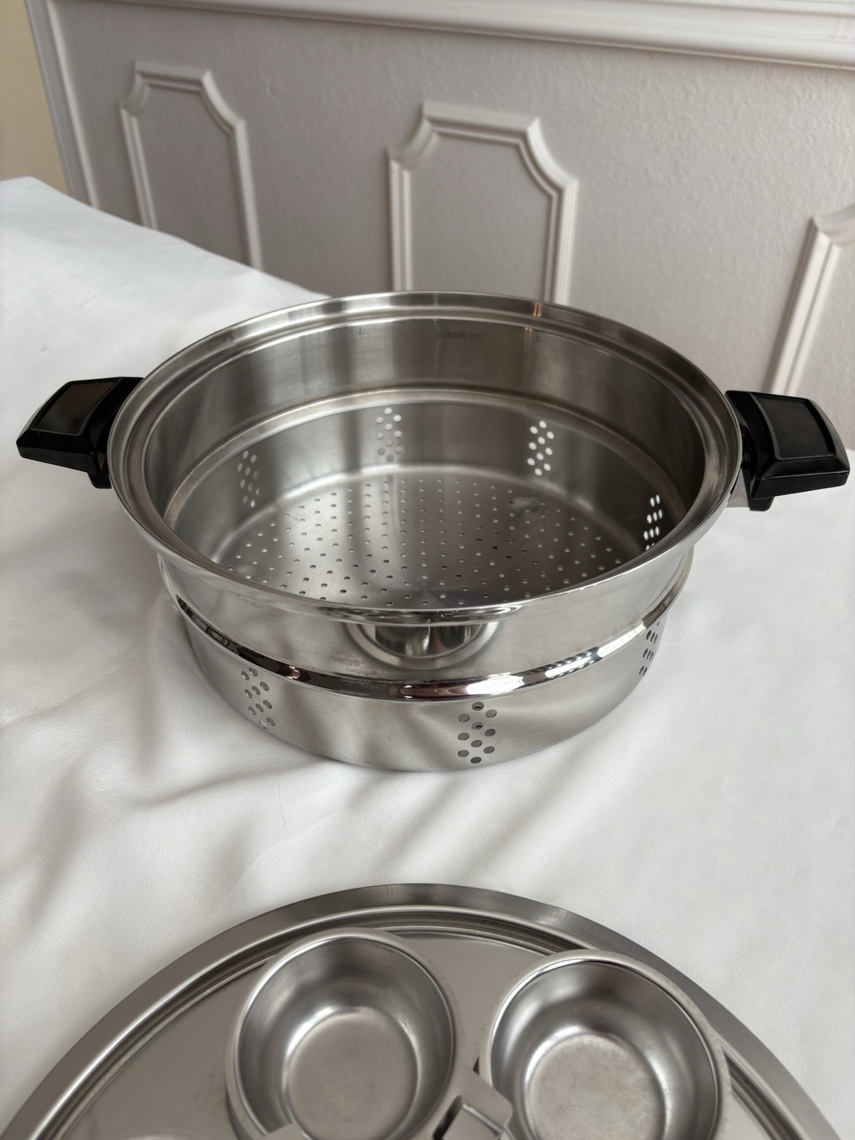 Kitchen Craft West Bend Stainless Steamer Strainer 6 Cup Egg Poacher Set⁠