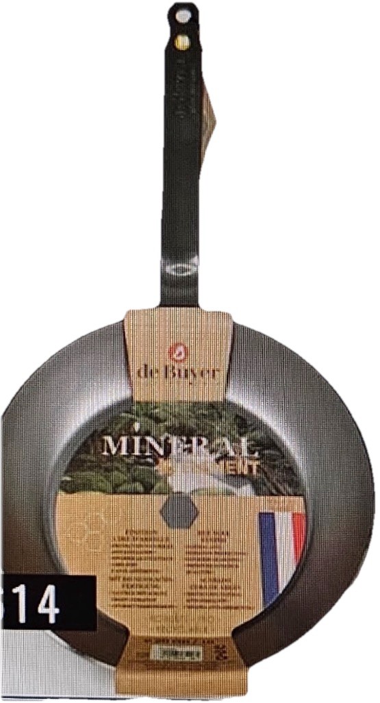 New De Buyer Mineral B Element Carbon Steel Non-Stick Oven Safe Fry Pan 10.25”