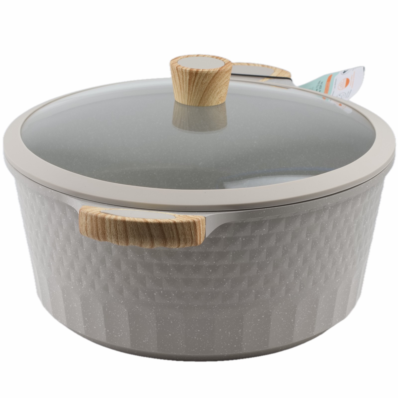 D&W Deane & White 12.5″ Large Casserole Pan Pot Lid All Stovetops Gray