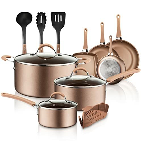 NutriChef NCCW14S NutriChef 14-Piece Nonstick Cookware