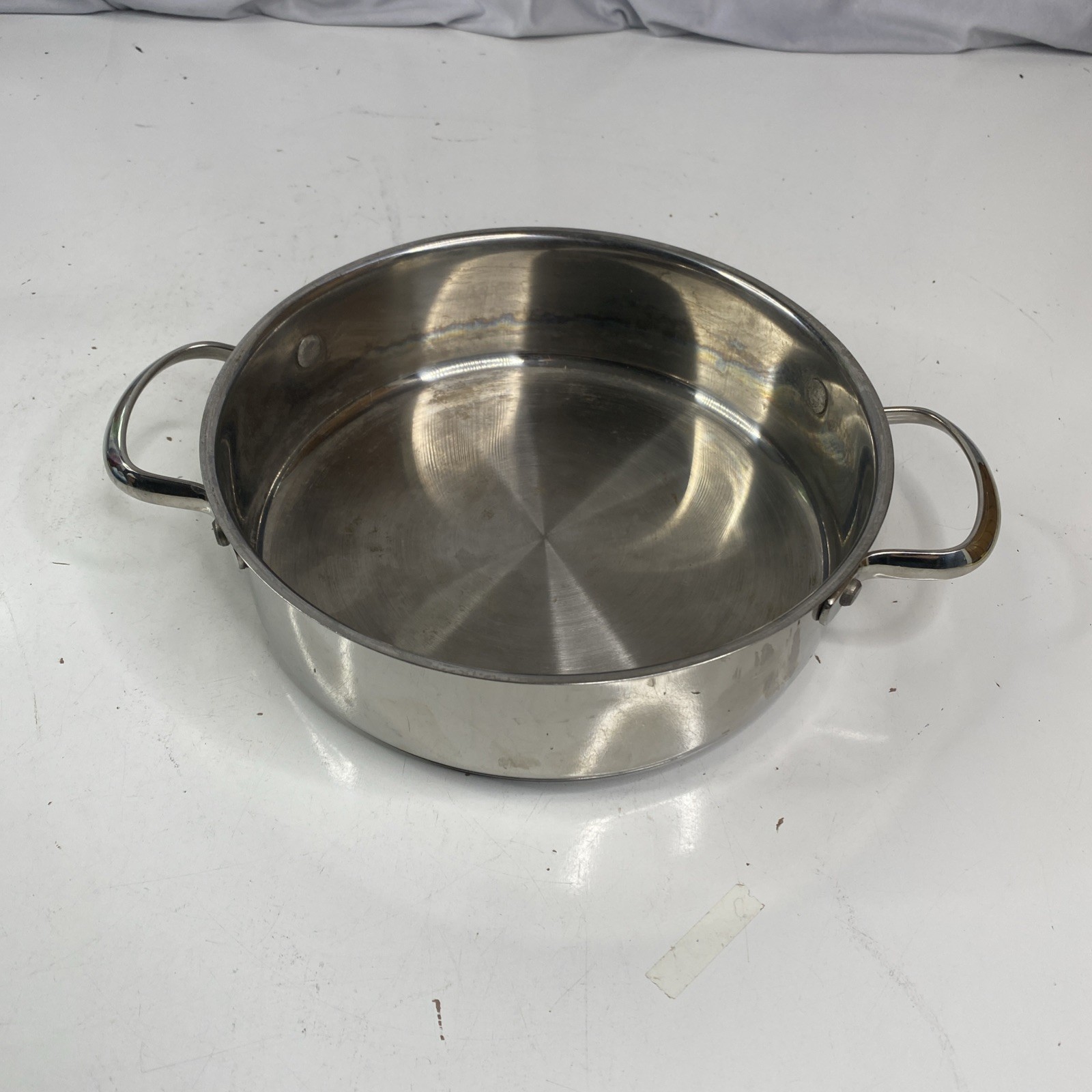 Wolfgang Puck Bistro Collection 10″ Casserole Stainless Steel Pan 3″ Deep