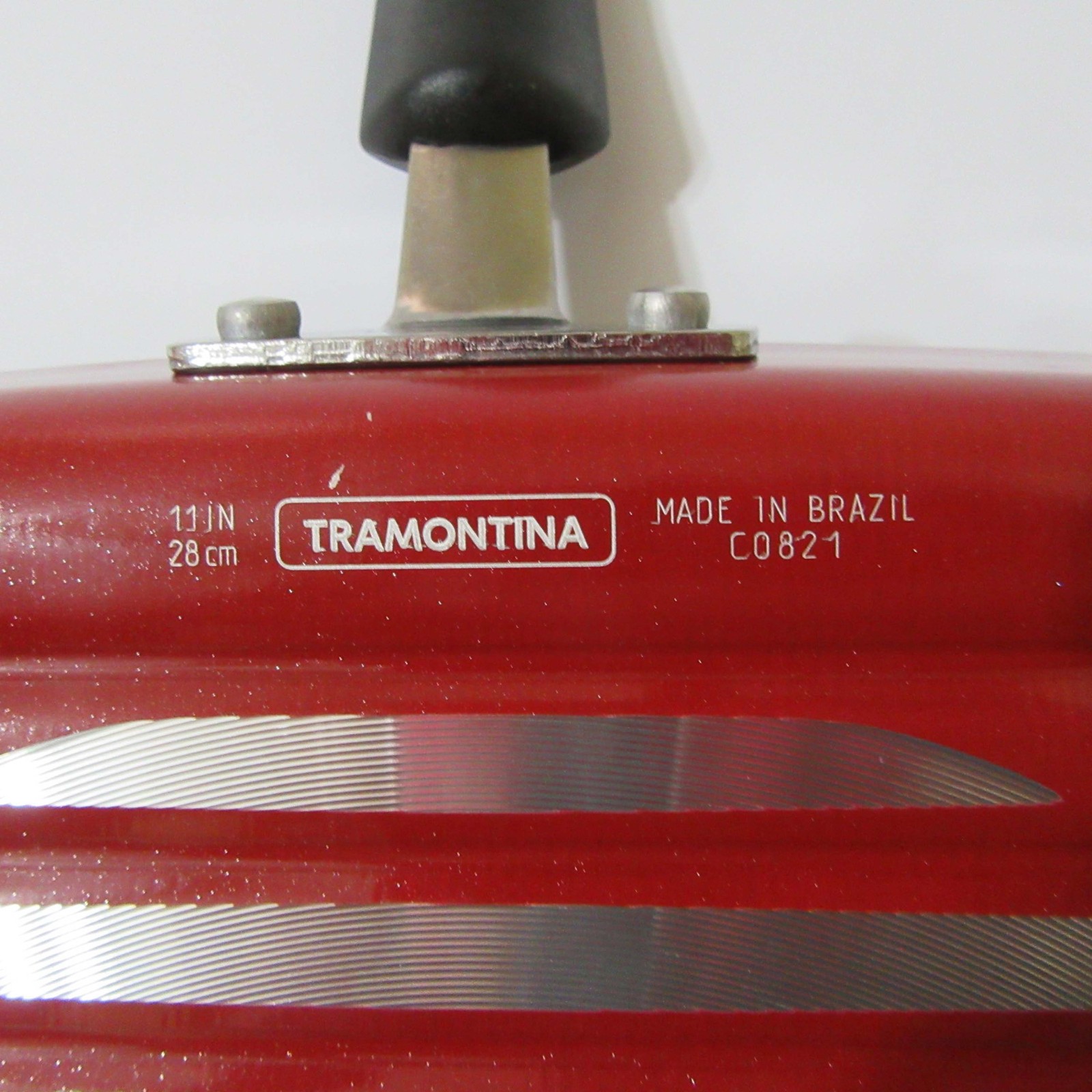 TRAMONTINA ® Made In Brazil – 11″ Square – Non-Stick – RED – Grill Pan – New