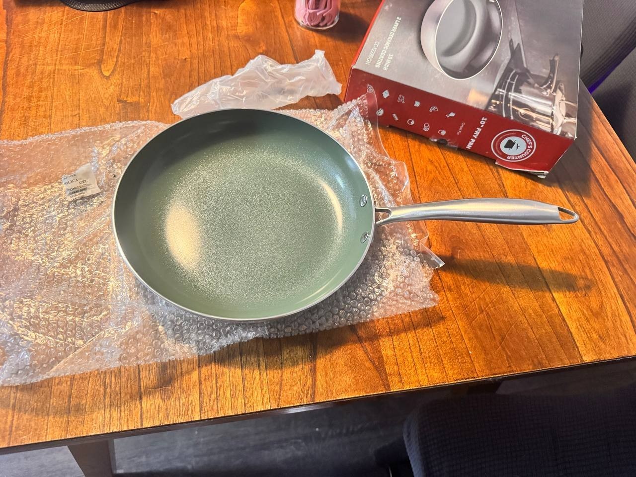 Chef’s Counter 10″ Ceramic Nonstick Fry Pan Skillet Aluminum New Open Box