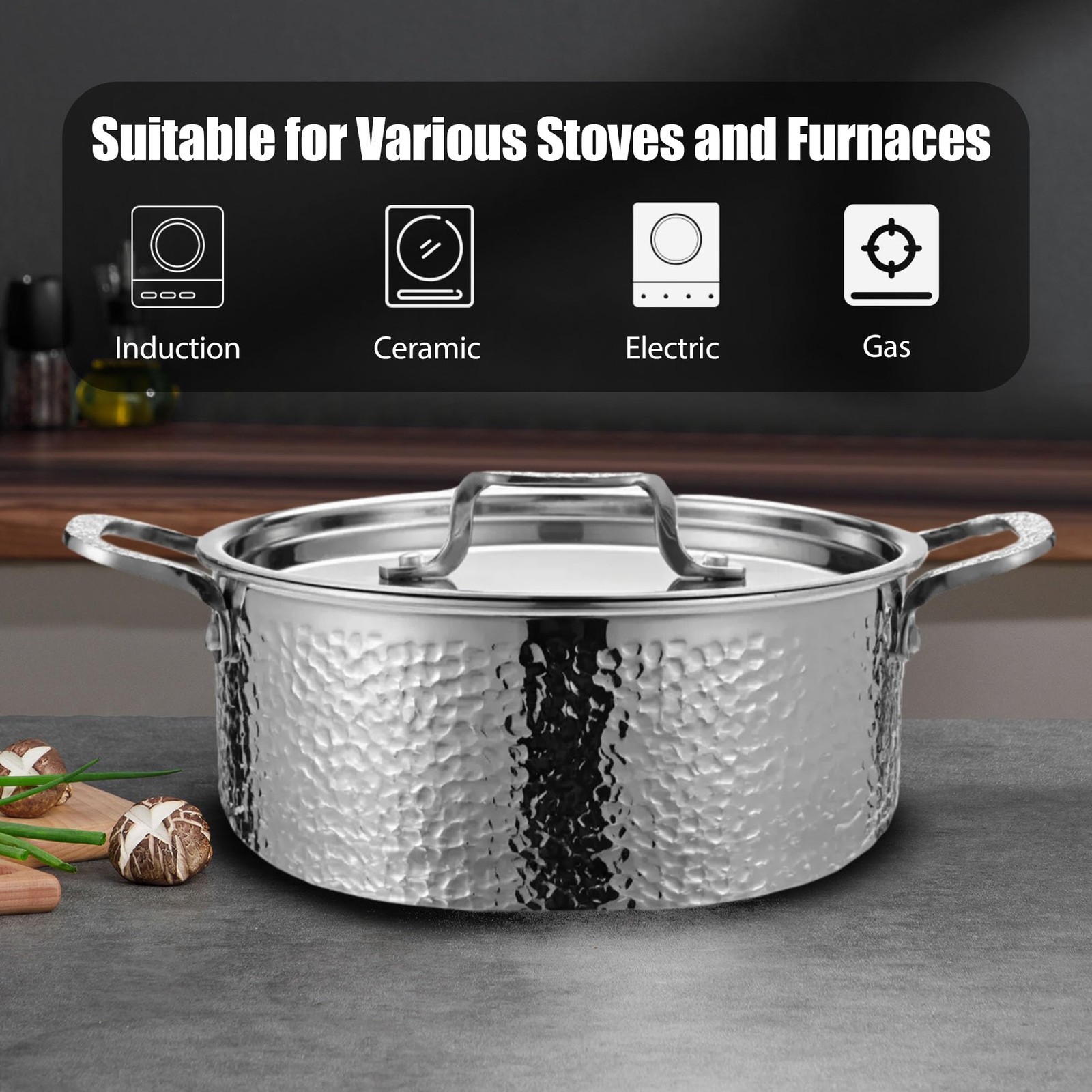20 Piece Stainless Steel Kitchen Cooking Pot Pots and Pan Pans Cookware Set P…