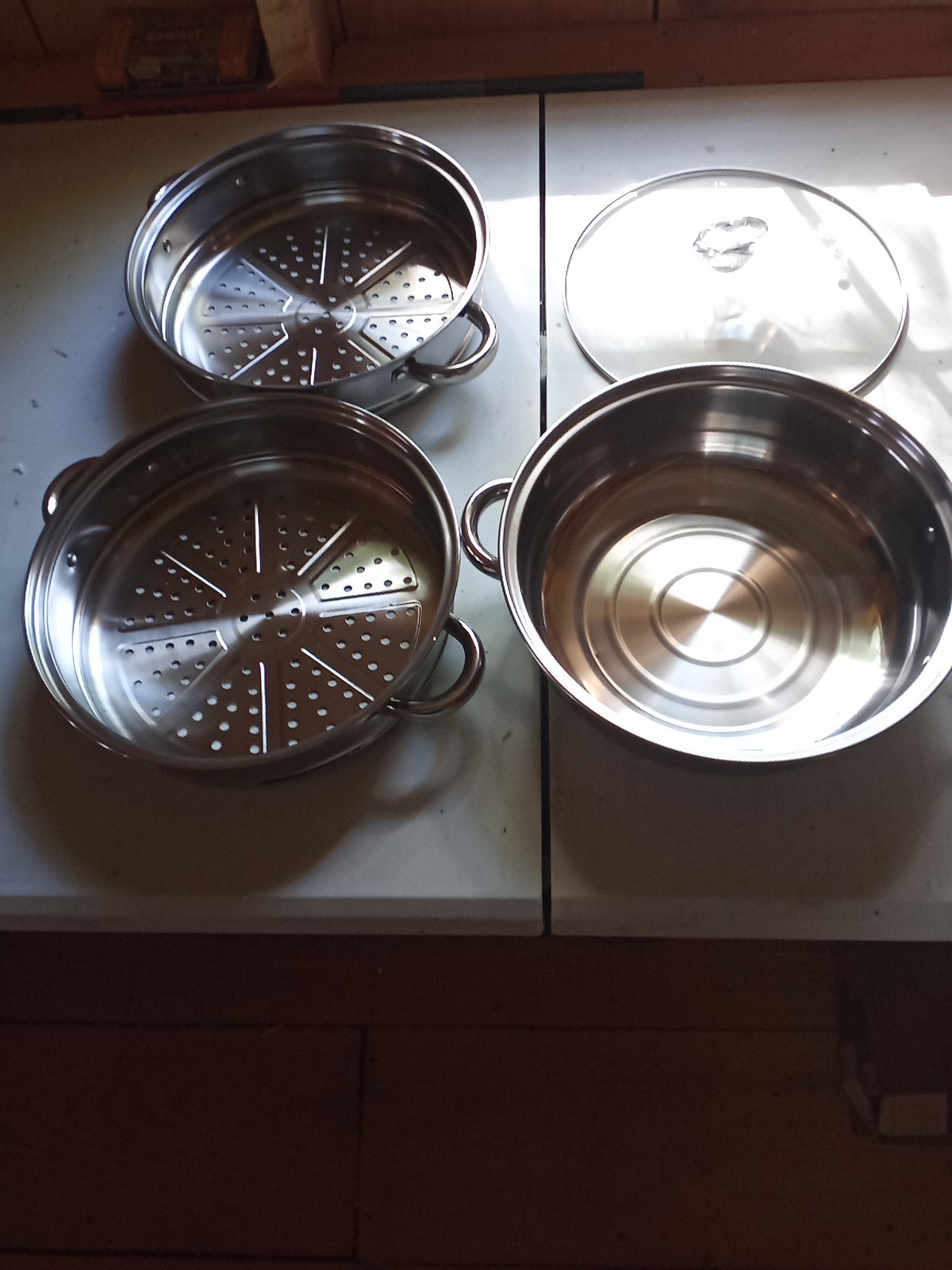 4 Piece Aluminum Steamer Set. 28cm