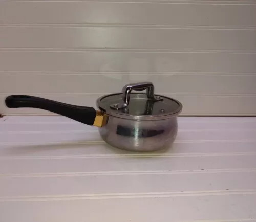 Megaware Stainless 1 Qt Saucepan Butter Warmer Milk Cheese Gravy Pot & Lid