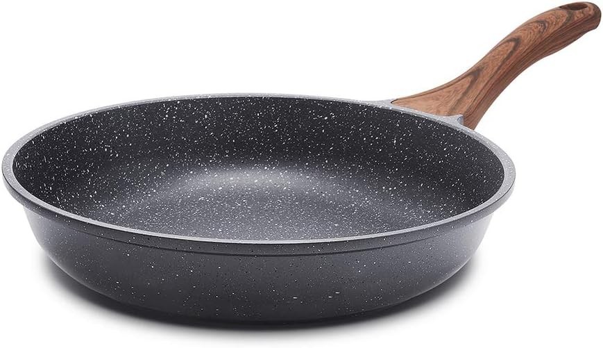 Nonstick Frying Pan Skillet, Swiss Granite Coating Omelette Pan, Healthy Ston…