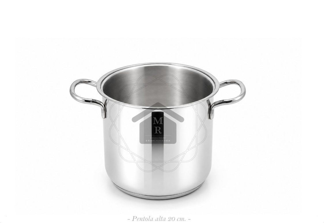 Professional High Pot Stainless Steel 18/10 Inoxtherm Line Workshops Prandelli
