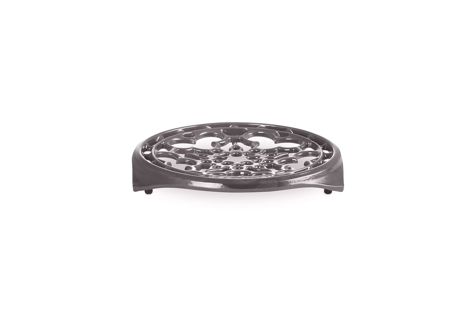 Le Creuset Round Trivet 22cm Cast Iron Enamel Flint Grey Pot Stand Japan Import