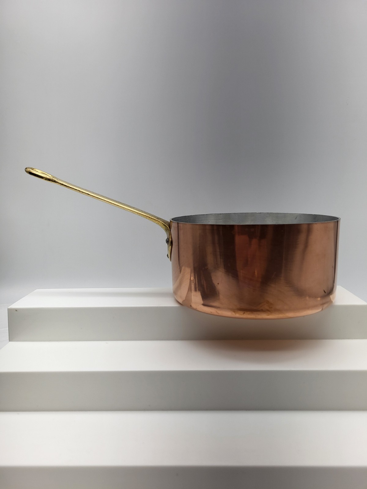 La Belle Cuisine Centuria International Copper Pot with Brass Handle – 1.5 Quart