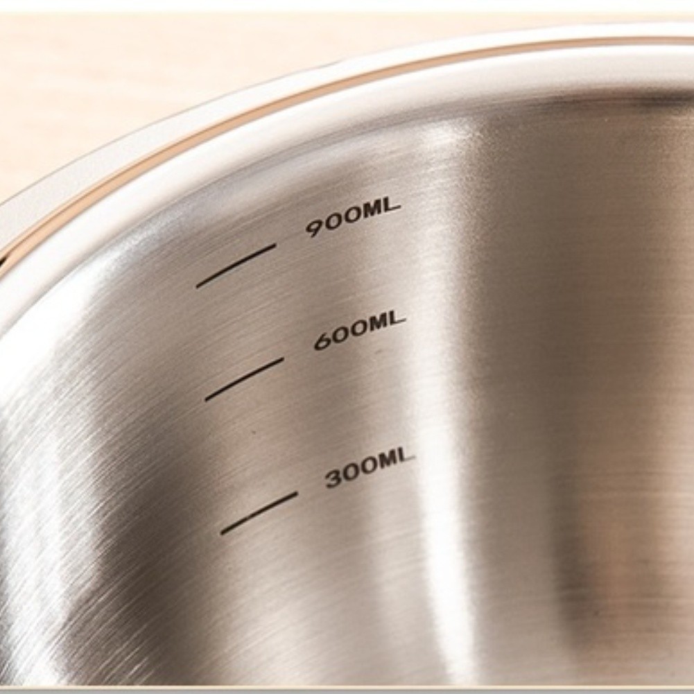 For Induction Use 304 Stainless Steel Mixing Pot for Korean Bibimbap and Salads